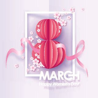 三八妇女节女神节贺卡素材