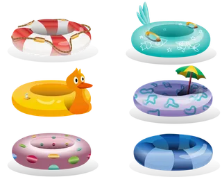 游泳圈卡通