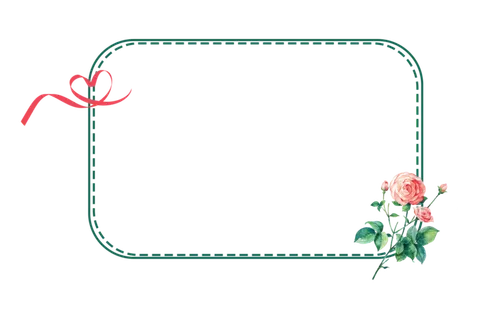 手绘边框小清新花卉边框