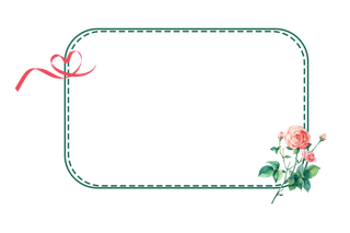 手绘边框小清新花卉边框