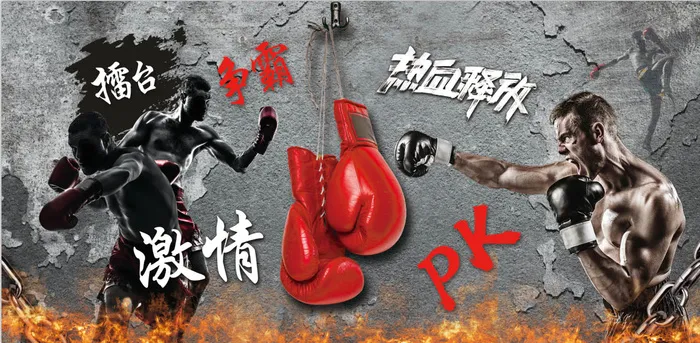搏击 擂台 激情 拳击  热血释放