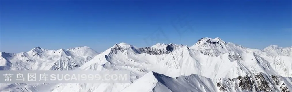 美丽壮观的雪山全景 美丽壮观的雪山全景