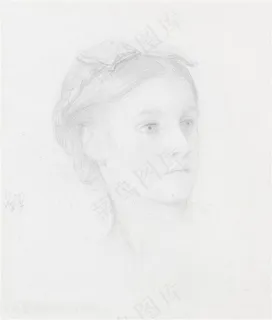 弗雷德里克 · 莱顿素描美女装饰画 弗雷德里克 · 莱顿素描美女装饰画