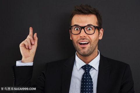 有想法的商务男士高清图片