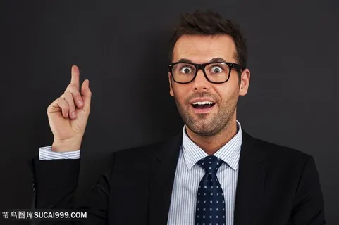 有想法的商务男士高清图片