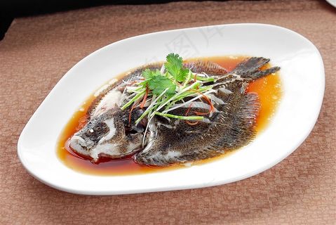 9清蒸多宝鱼美食素材