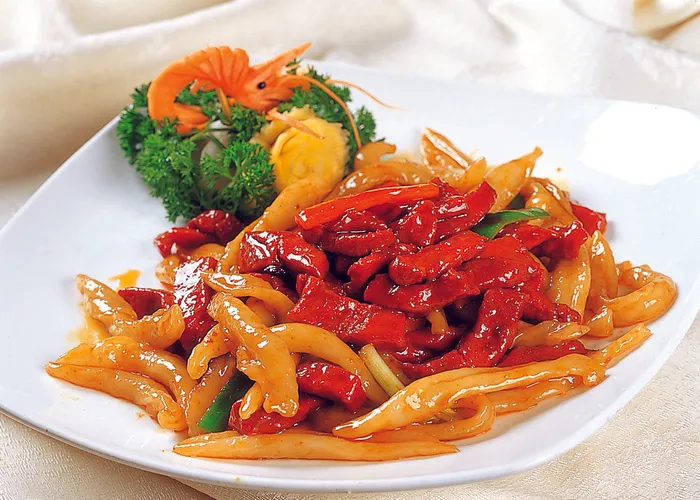 96C047面疙瘩炒牛柳