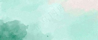 绿色水彩斑驳背景
