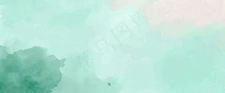 绿色水彩斑驳背景