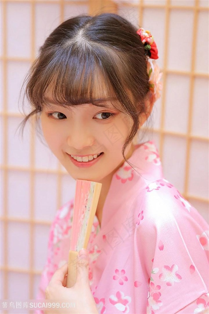 穿着和服的*清纯女生图片