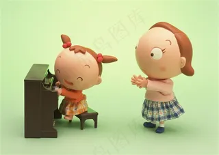 卡通妈妈和孩子素材图片