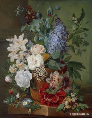 勃兰特，阿尔伯特斯·乔纳斯——陶土花瓶里的花