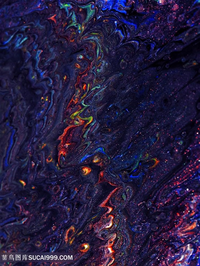 炫彩流动质感背景图