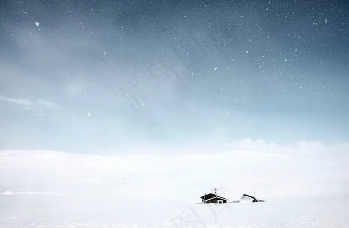 冬季雪景图