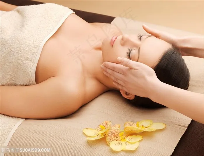 做spa按摩的外国美女高清图片