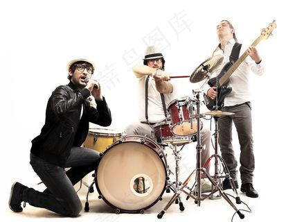 热爱音乐的演奏小型乐队