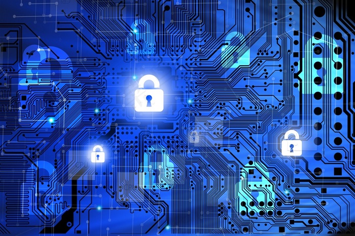 创意信息安全数据加密高新技术素材