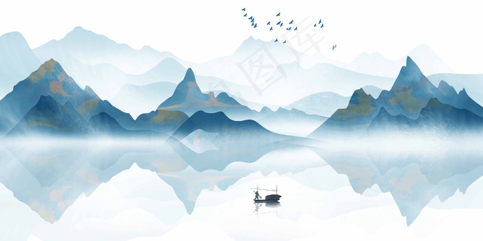 水墨山水 水墨山水素材