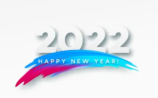 设计2022数字装饰新年