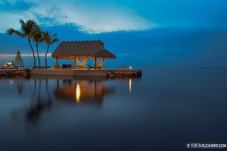 海景凉亭风景画壁纸