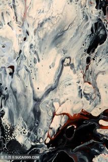 水彩水墨大理石油画装饰画