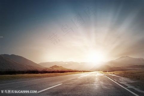 美丽的公路景色高清图片