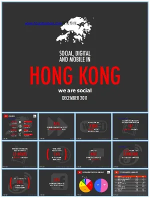 灰度设计移动互联网分析报告PPT模板预览图