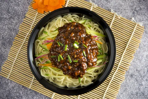 炸酱1餐饮快餐打卤面成品高清大图