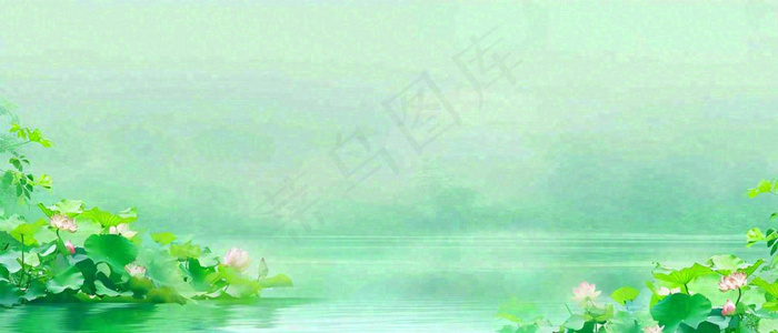 春天河面湖面花草意境古风，春分谷雨(1680x720)