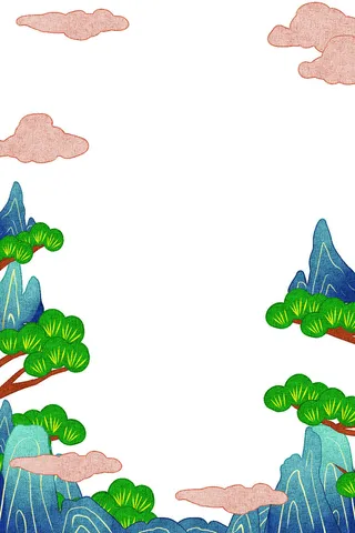 中式古典国潮来袭海报展板宣传背景图PSD设计PS模板素材