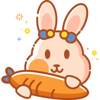 卡通兔子简笔画