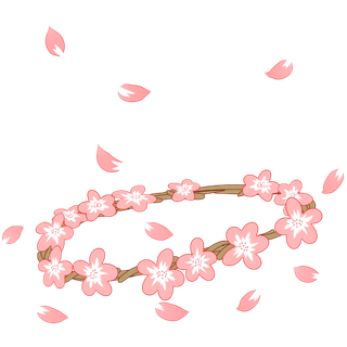 春天浪漫粉红色樱花手绘樱花梅花桃花花朵图片PNG免扣素材