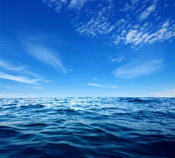 美丽的蓝天大海景色 美丽的蓝天大海景色