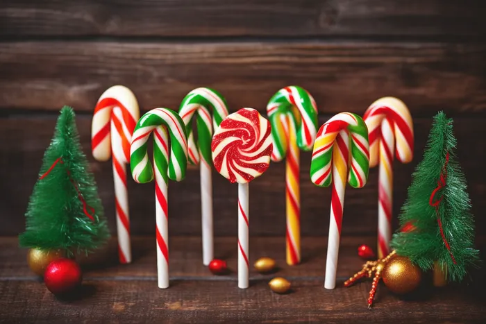 圣诞糖果摄影图 (4032x2688)