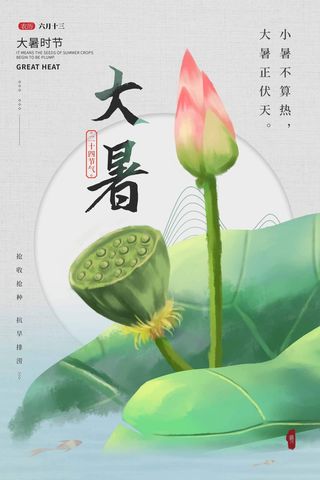 大暑 大暑营销海报