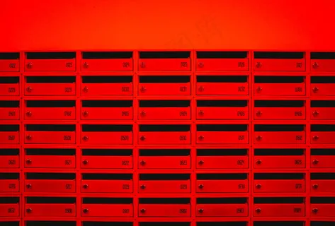 社区红色邮箱图片