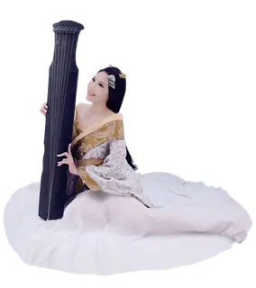 18 (2)免抠元素 免抠摄影 美女 人物 服装 古风 演奏