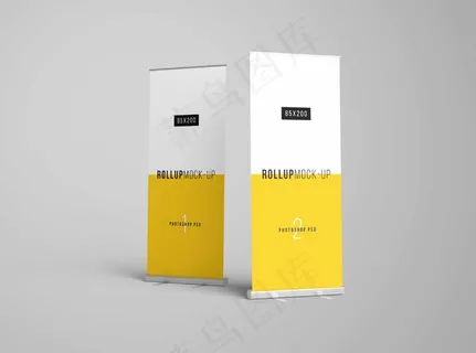 易拉宝样机 易拉宝效果图