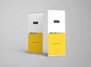 易拉宝样机 易拉宝效果图