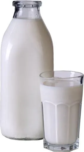 牛奶玻璃瓶 PNG免抠(1659x3008)