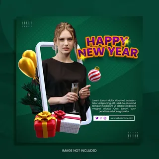 设计新年 2022 装饰素材