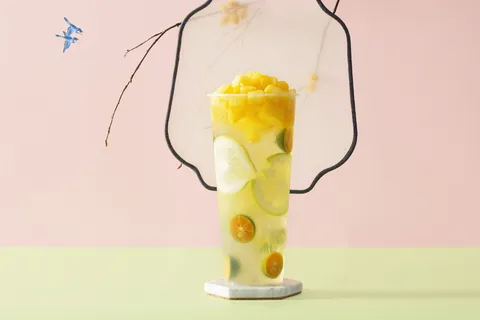 奶茶店水果茶饮品特饮高清图金桔菠萝水果茶