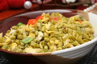 酸豆角炒鸡蛋 (7)