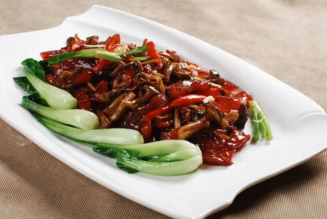 CXC06356蟹味菇炒牛筋 CXC06356蟹味菇炒牛筋