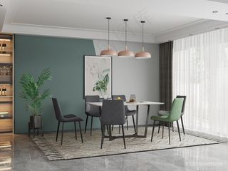 极简餐桌椅组合家具图片