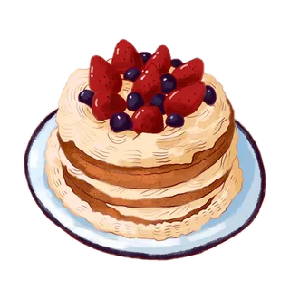 草莓蛋糕素材