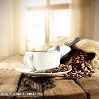 咖啡和咖啡豆图片