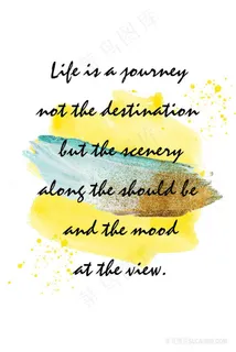 唯美英文水彩装饰画