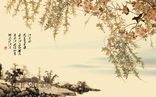 3D背景墙  壁画  彩画