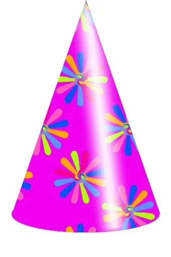 派对生日帽 PNG免抠(600x900)